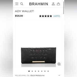 Brahmin Ady Wallet - Black Melbourne
